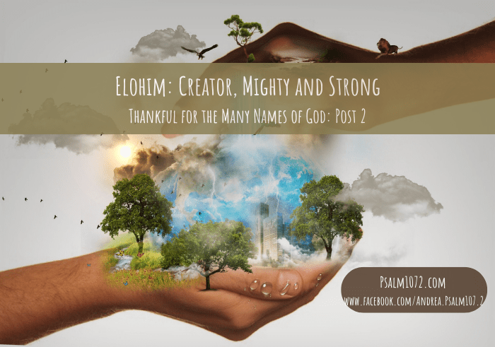 Elohim: Mighty and Strong,&nbsp;Creator