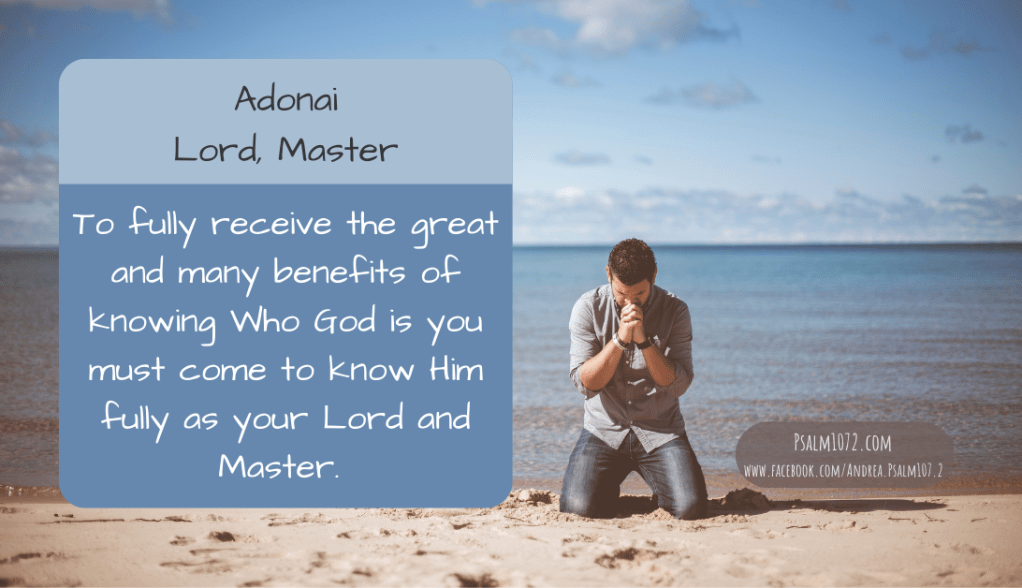 Adonai: Lord, Master