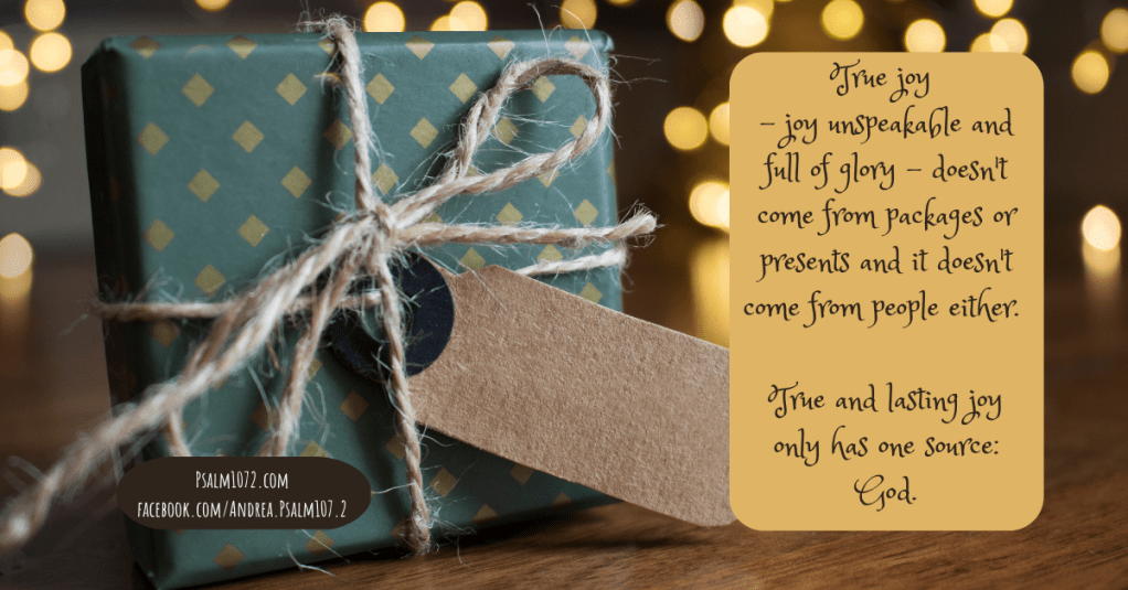 True Joy Only has One&nbsp;Source