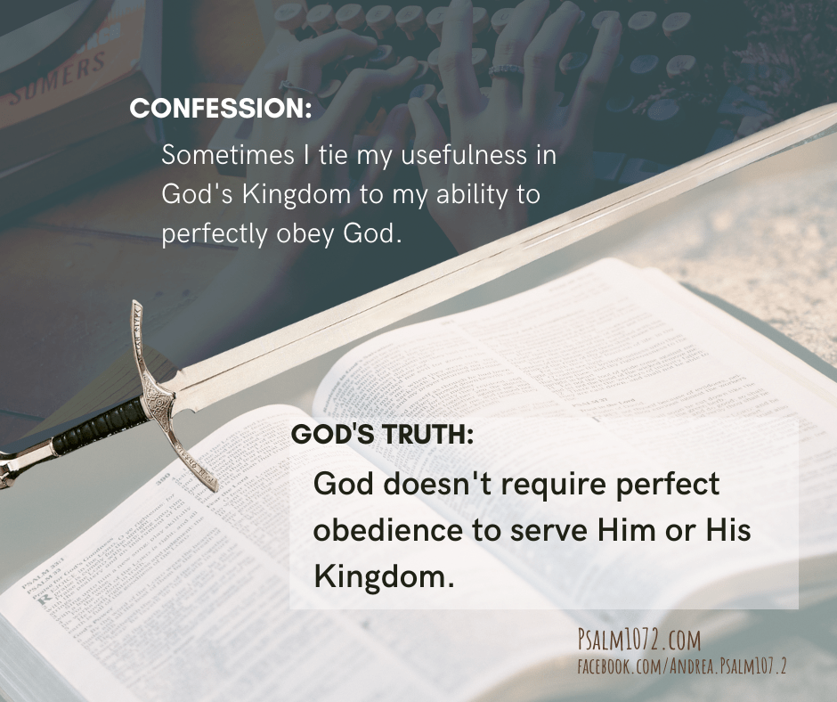 One More Confession of a Recovering Perfectionist