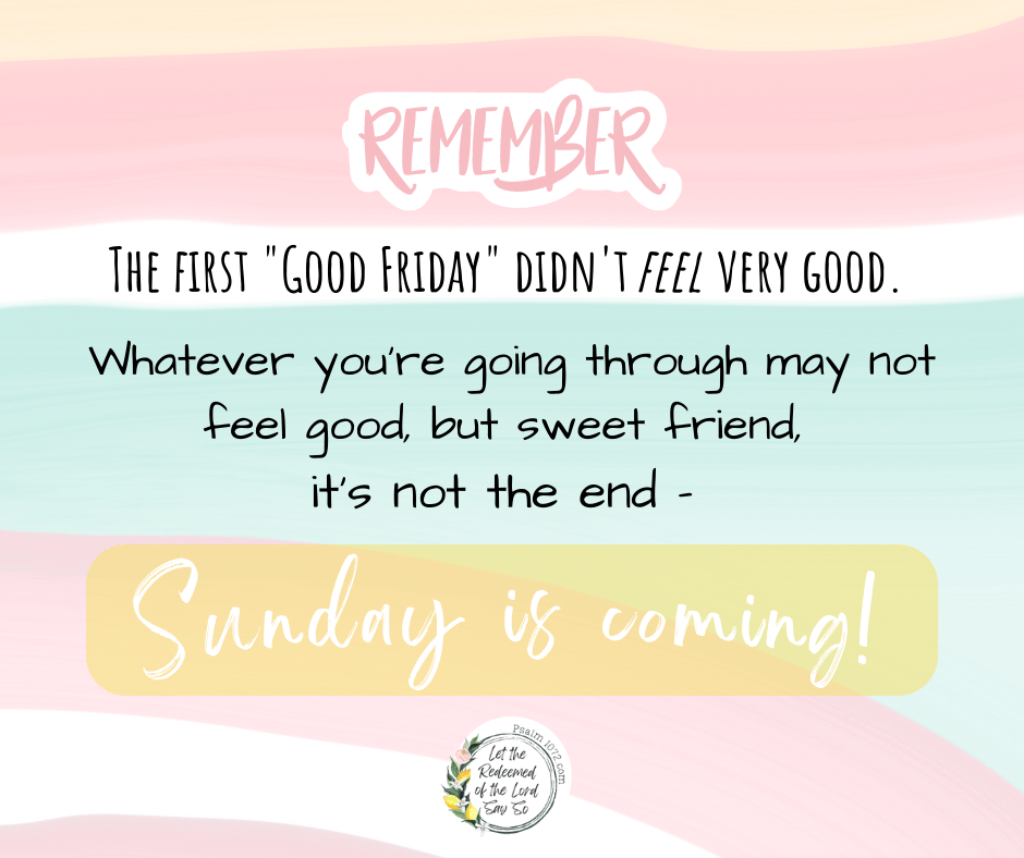 Good Friday Didn’t Feel So&nbsp;Good