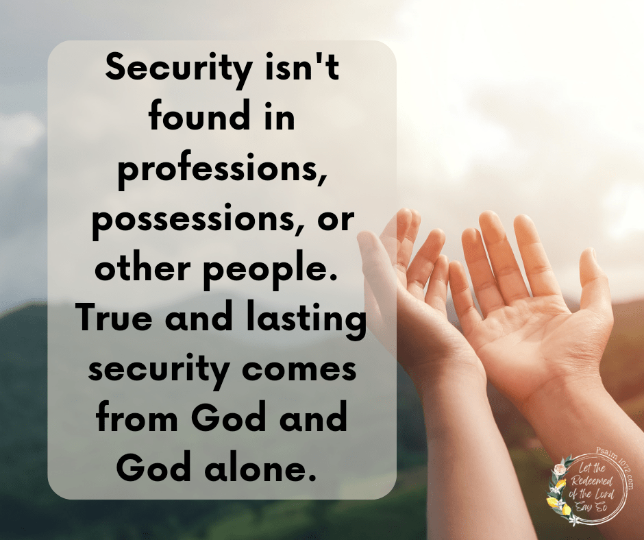 True and Lasting&nbsp;Security