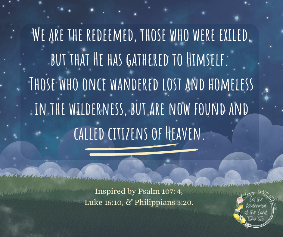 Psalm 107: From the&nbsp;Wilderness